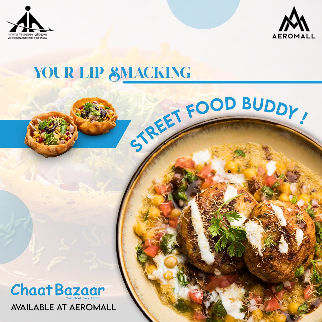 Tantalize your taste buds with lip-smacking chaat at Chaat Bazaar!

.

.
#Aeromallpune #puneairportmall #aai #punemalls #mixeduseddevelopment #commercialofficespacepune #multilevelcarparking
#finedine #restaurants #foodcourt #culinary #luxury #experience #people #puneairport