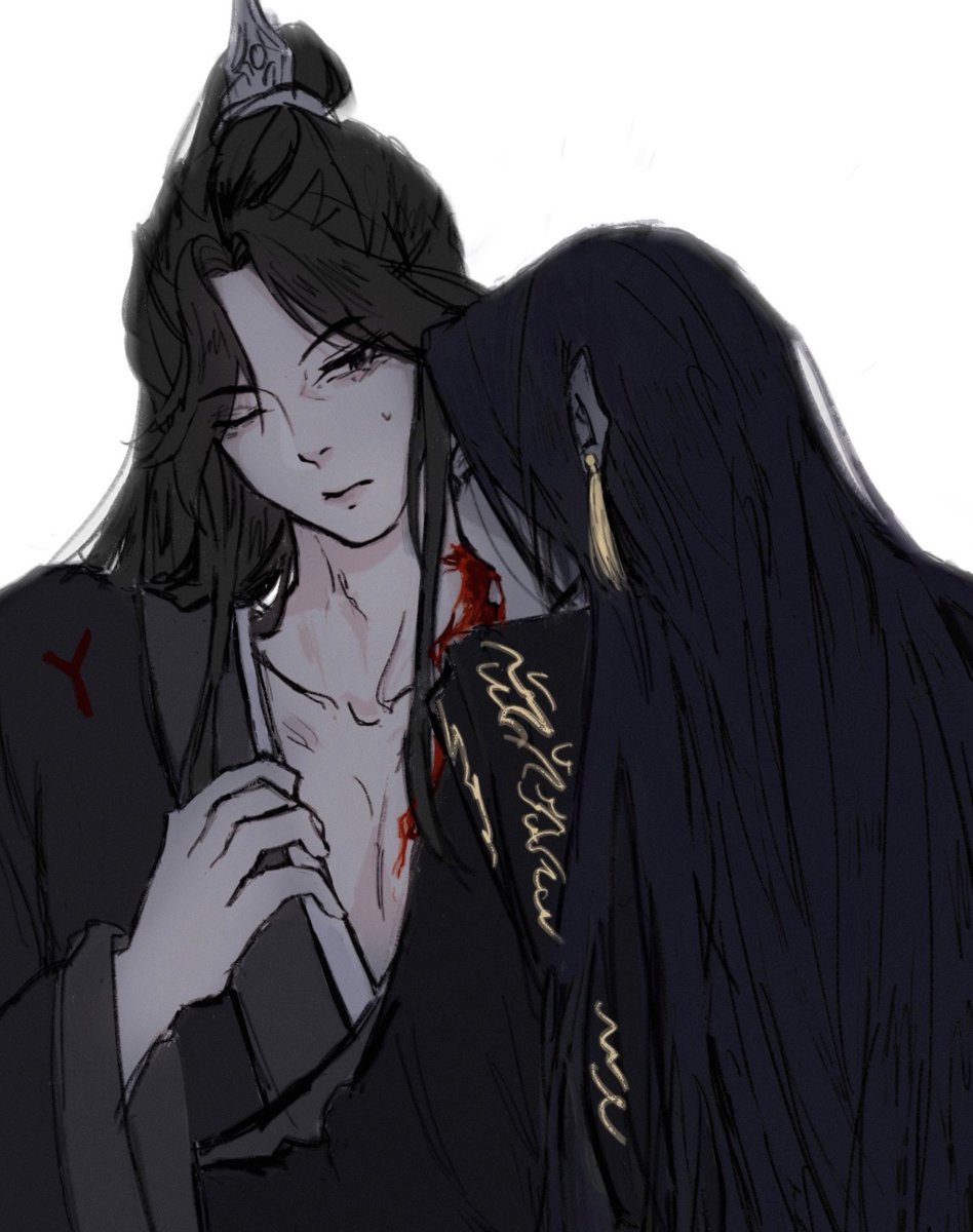 cw / blood, slight cannibalism
one of my favourite scenes from the bones of our dreams by jirluvien 
#MuQing #HeXuan #heqing #TGCF #rarepair