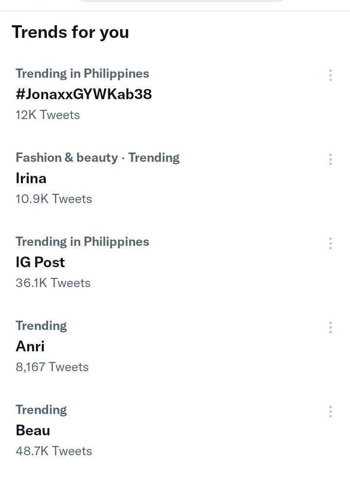 TRENDING NA NAMAN 

#JonaxxGYWKab38