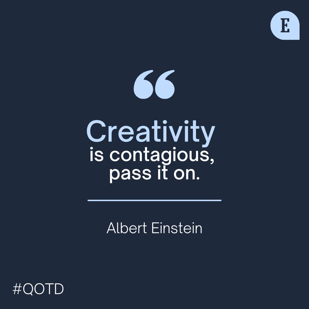 Unleash the creative spirit + spread it around. #QOTD