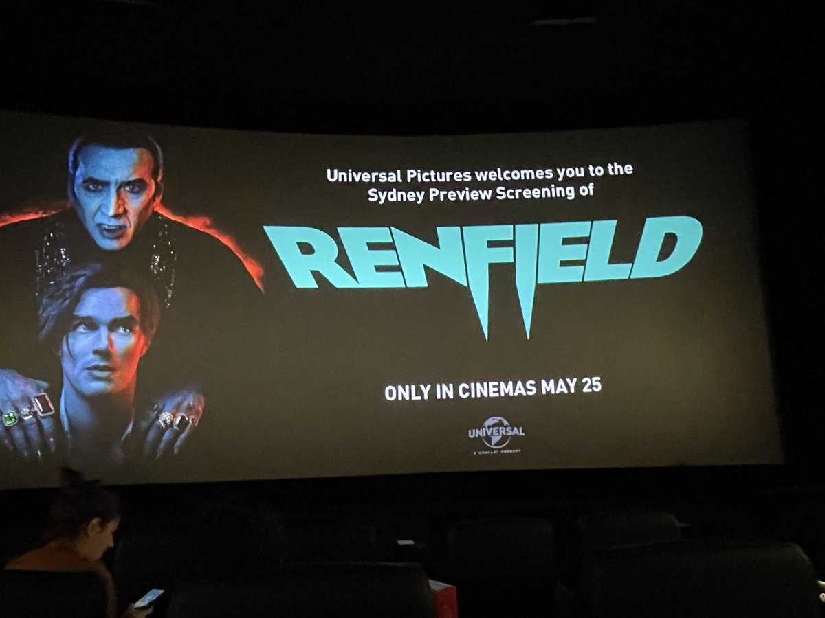 Thanks @UniversalPicsAU for the invite to #RenfieldMovie 🩸