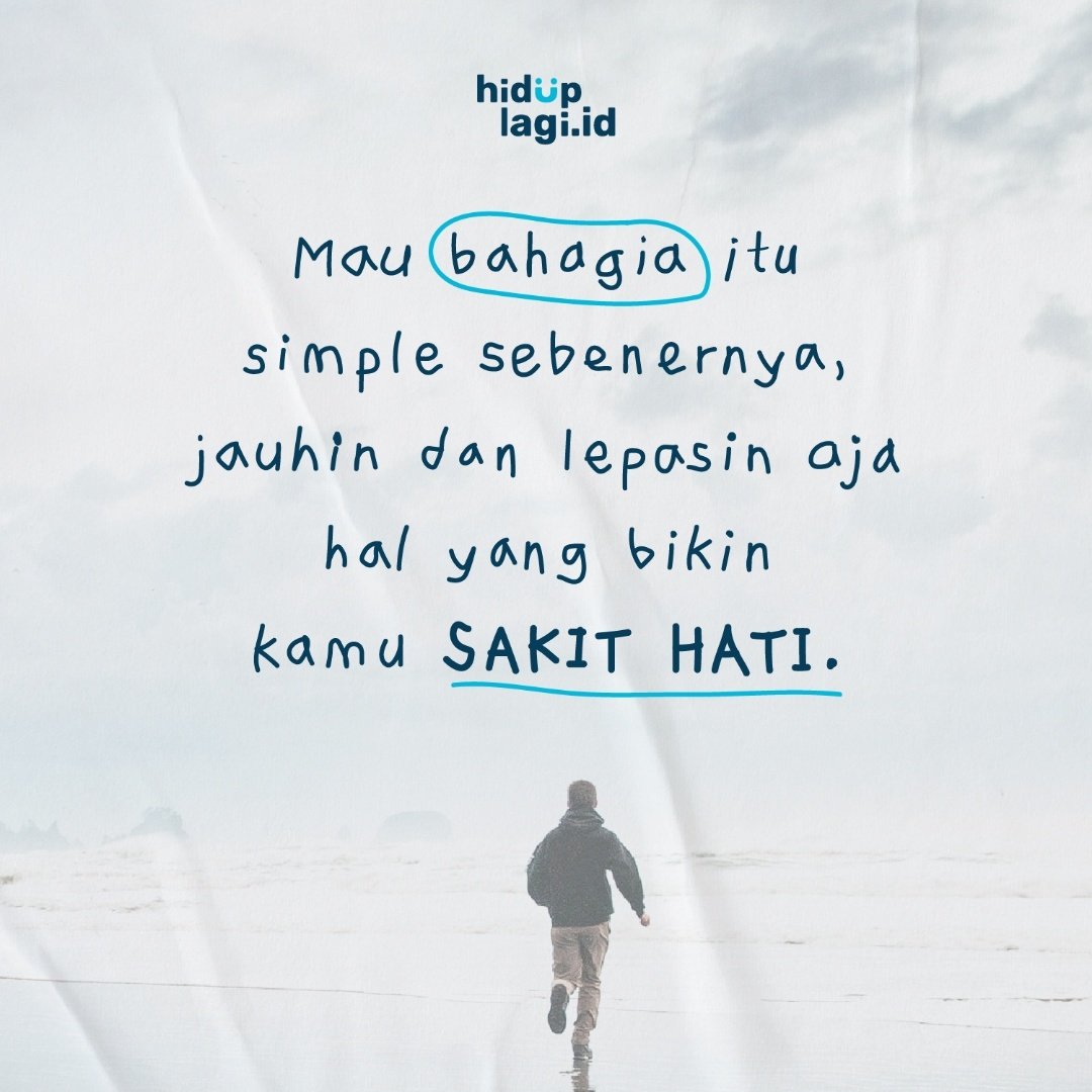 Gimana? Mau bahagia itu sederhana kan? #hiduplagi #quotes #bahagia # sederhana, image size:1080x1080