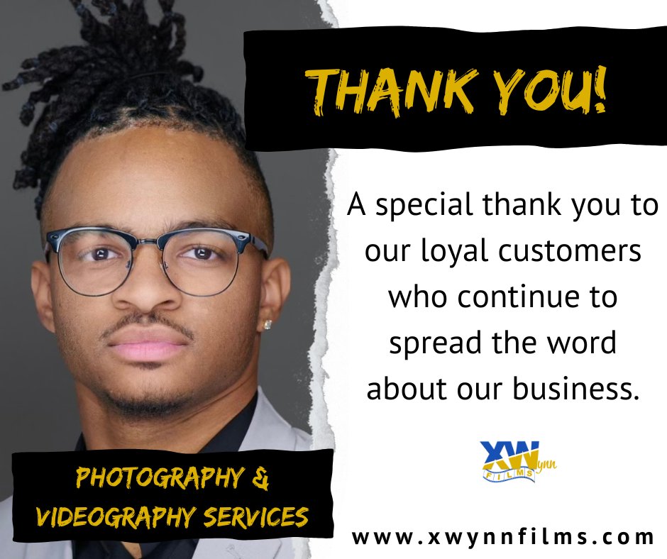 We are very appreciative of our loyal customers for entrusting us with your #photography and #videography needs. We couldn't do it without you.

#cincinnati #XWynnFilms #younameitwefilmit