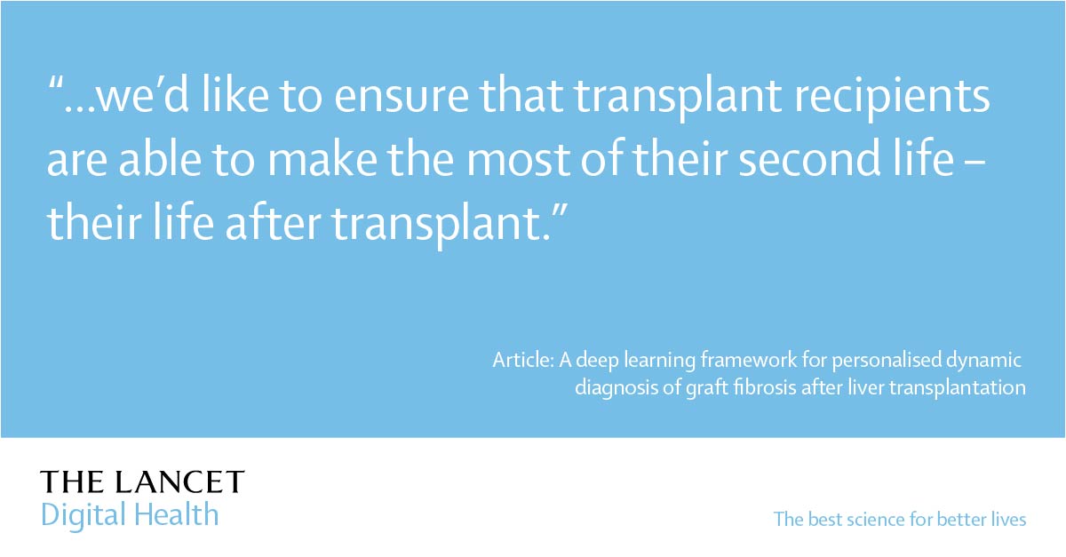 The Lancet Digital Health (@lancetdigitalh) on Twitter photo 📢NEW podcast out now! Dr Mamatha Bhat (<a href="/MamathaBhat3/">Mamatha Bhat</a>) joins us to discuss her group's paper on using #DeepLearning to predict graft fibrosis after liver transplantation. <a href="/UHNTransplant/">Ajmera Transplant Centre UHN</a> <a href="/UHN/">University Health Network</a>
Listen here: bit.ly/3qbYhgE
Read the paper here: bit.ly/42RAtNC 📢NEW podcast out now! Dr Mamatha Bhat (<a href="/MamathaBhat3/">Mamatha Bhat</a>) joins us to discuss her group's paper on using #DeepLearning to predict graft fibrosis after liver transplantation. <a href="/UHNTransplant/">Ajmera Transplant Centre UHN</a> <a href="/UHN/">University Health Network</a>
Listen here: bit.ly/3qbYhgE
Read the paper here: bit.ly/42RAtNC