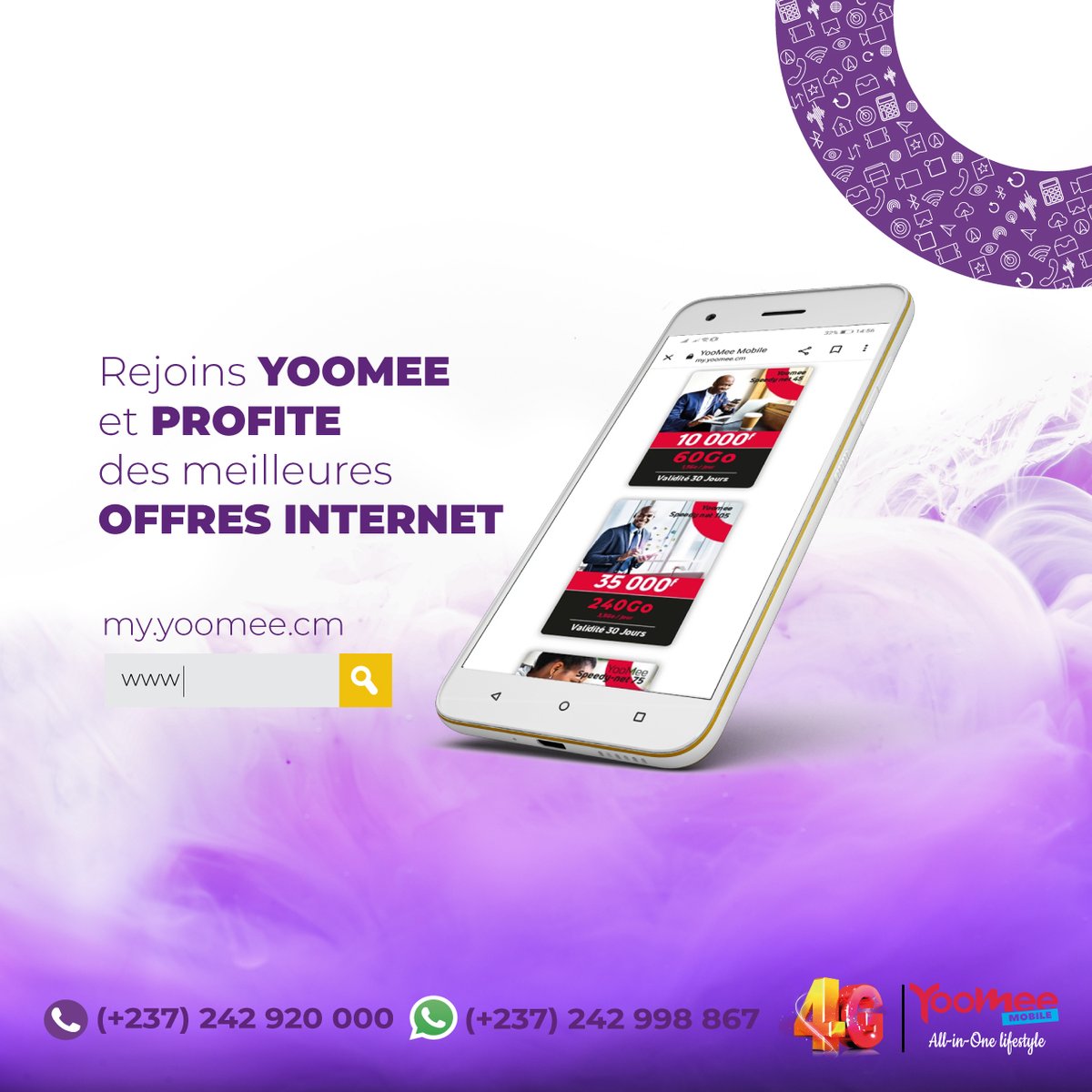 Yoomee_mobile's tweet photo. Nous sommes 100% camerounais et nous restons moins chers.
Souscris et contrôle ta consommation sur https://t.co/D39HdjCoIx
..................
We are 100% Cameroonian and we stay cheaper
Subscribe and control your consumption on https://t.co/D39HdjCoIx

#INTERNET #4G #YoomeeMobile https://t.co/546osre7RQ