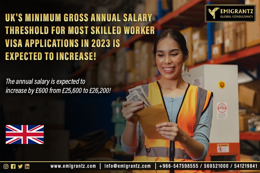 Emigrantzgc's tweet image. Great news for UK immigration aspirants! Minimum gross salary threshold for skilled visa applicants is expected to increase!

Apply Now : emigrantz.com/eligibility-ch…

Call: +966-547598555
Email: info@emigrantz.com
Website: emigrantz.com

#uk #migratetouk #unitedkingdom