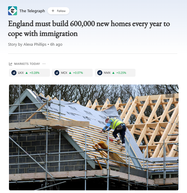 UKIP: Wouldn't it just be better to stop mass immigration completely which would save our green belt for the enjoyment of our existing English population?  Keep telling the government. We want mass immigration to stop.

#JoinUKIP