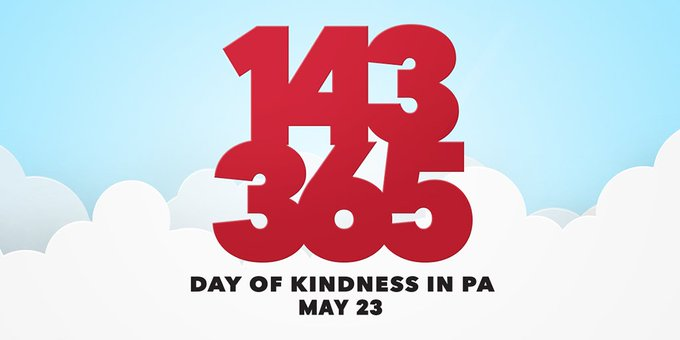 Happy 143 day!  Don't forget to spread some kindness today and everyday.  Thank you Mr. Rogers! @AlleghenyIU3 <a href="/When_You_Wonder/">When You Wonder, You're Learning</a> #143Day