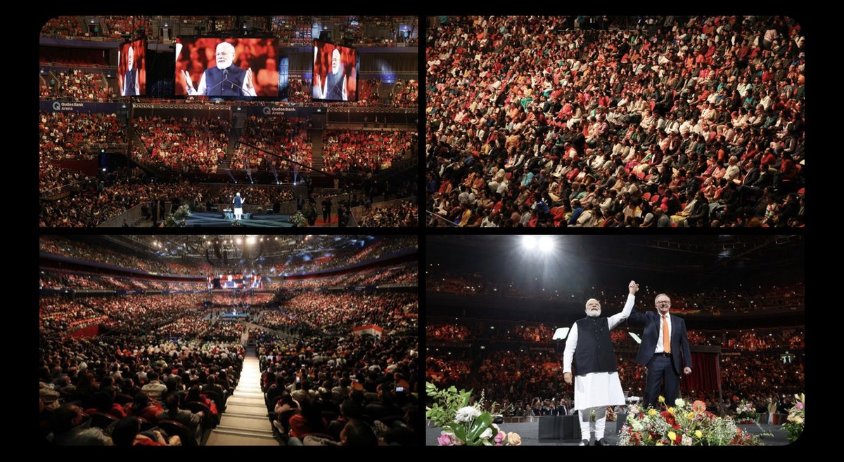 BJPMinMorcha's tweet image. A very special evening in Sydney. #ModiInAustralia