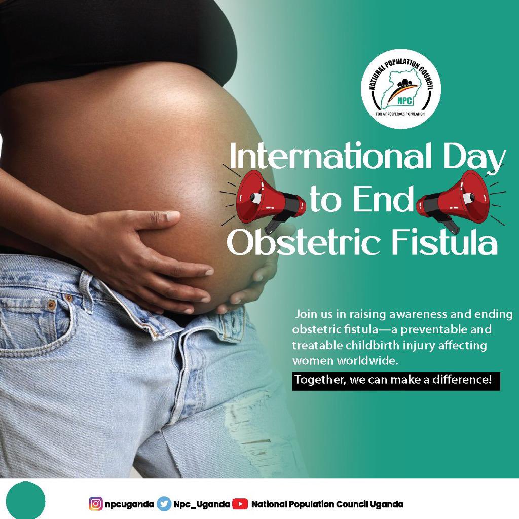 Together we can end fistula, it is preventable and also treatable through surgery.

#EndFistula 
#IDEOF2023