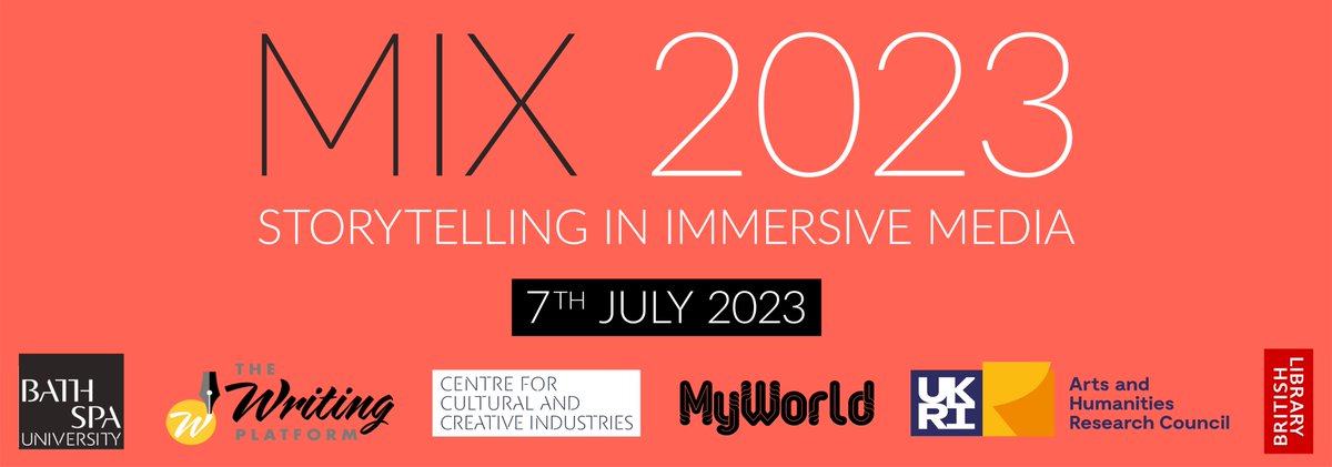 MIX (@mixconference) on Twitter photo Tickets for MIX 2023 are now on sale. Join us for a day of discussions about storytelling in immersive media <a href="/britishlibrary/">British Library</a> mixconference.org Tickets for MIX 2023 are now on sale. Join us for a day of discussions about storytelling in immersive media <a href="/britishlibrary/">British Library</a> mixconference.org