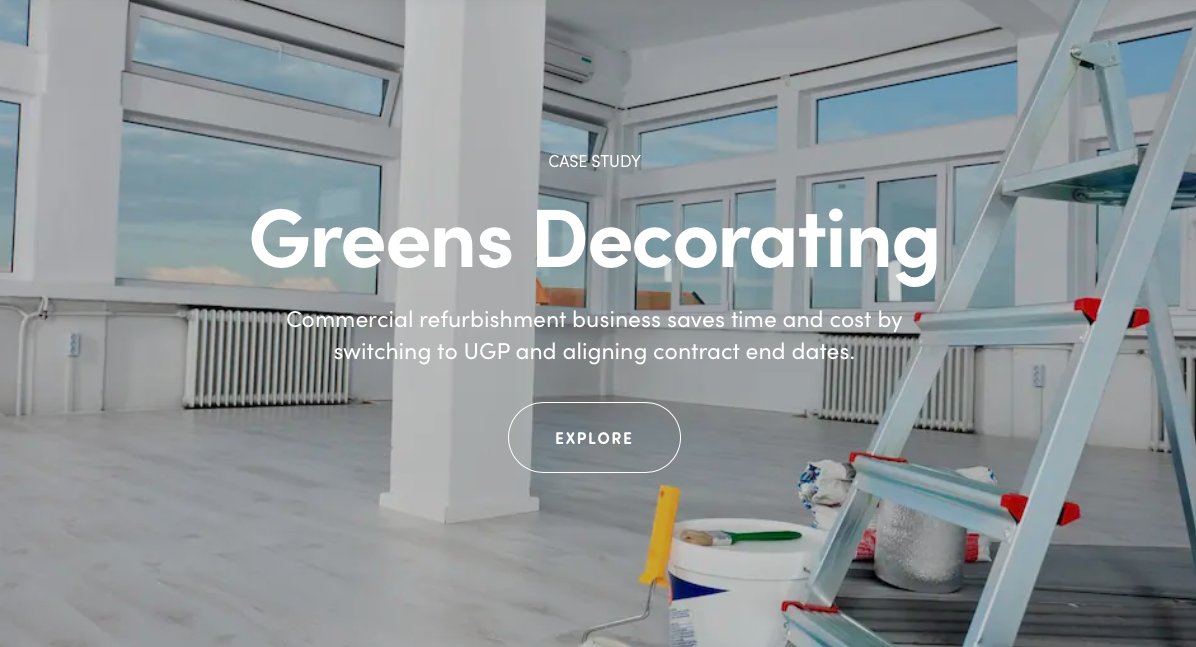 Great news! GREENS (DECORATING) CONTRACTORS LIMITED recommends #UGP for a comprehensive, efficient, and personalised approach to energy management!

Read theUGP case study here: lnkd.in/e427M7zc

Call us on 0800 669 6697!

#businessenergy #EnergyManagement