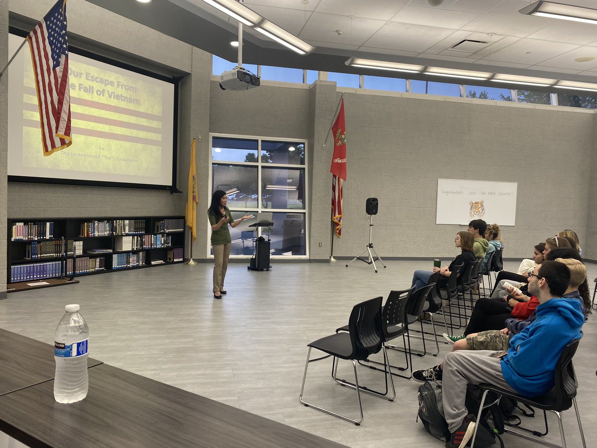 Thy from <a href="/ThankingVietVet/">Thanking Viet Vets</a> presenting to each of the US II classes so support their study of the Vietnam War. Thank you for coming and sharing your story!