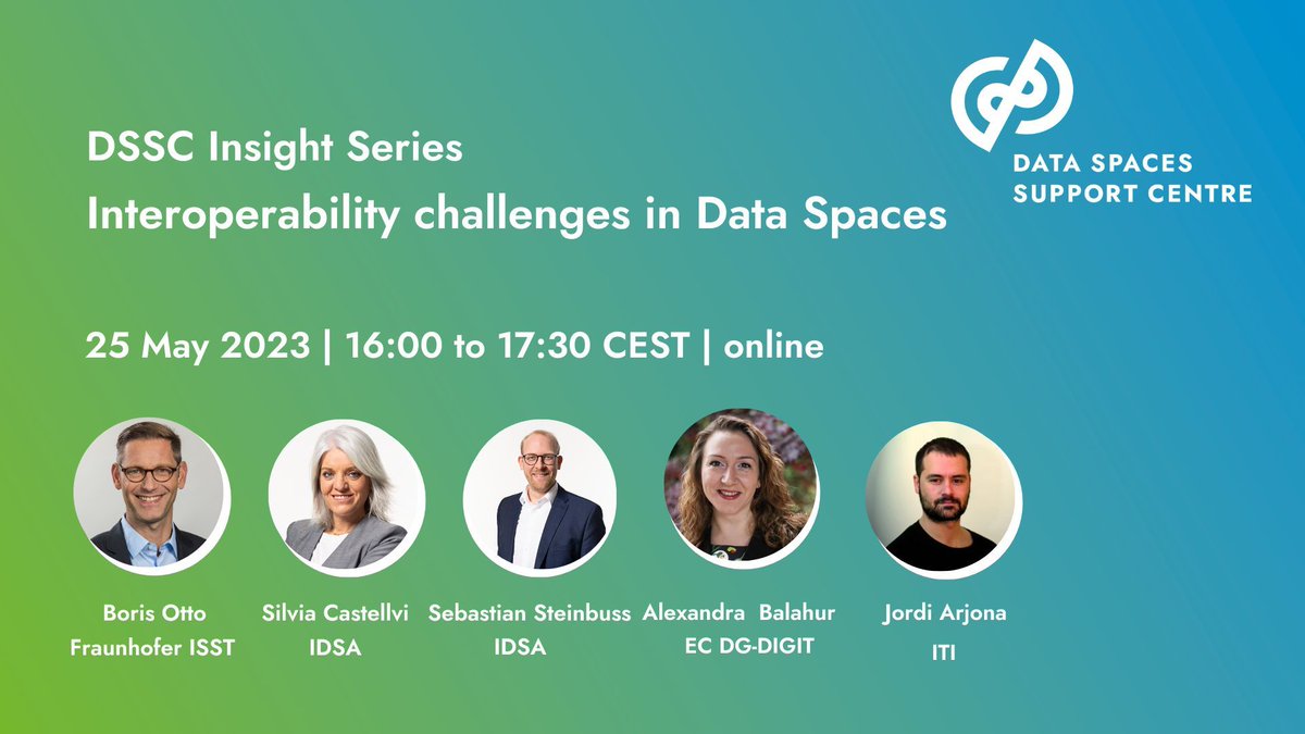 🌐Join #DSSC in their 5th webinar on "Interoperability in Data Spaces"

🔍 This is a fantastic opportunity to expand your understanding of data interoperability and how to contribute to the advancement of #dataspaces, such as #DS4Skills

🔗 Register now: zoom.us/webinar/regist…