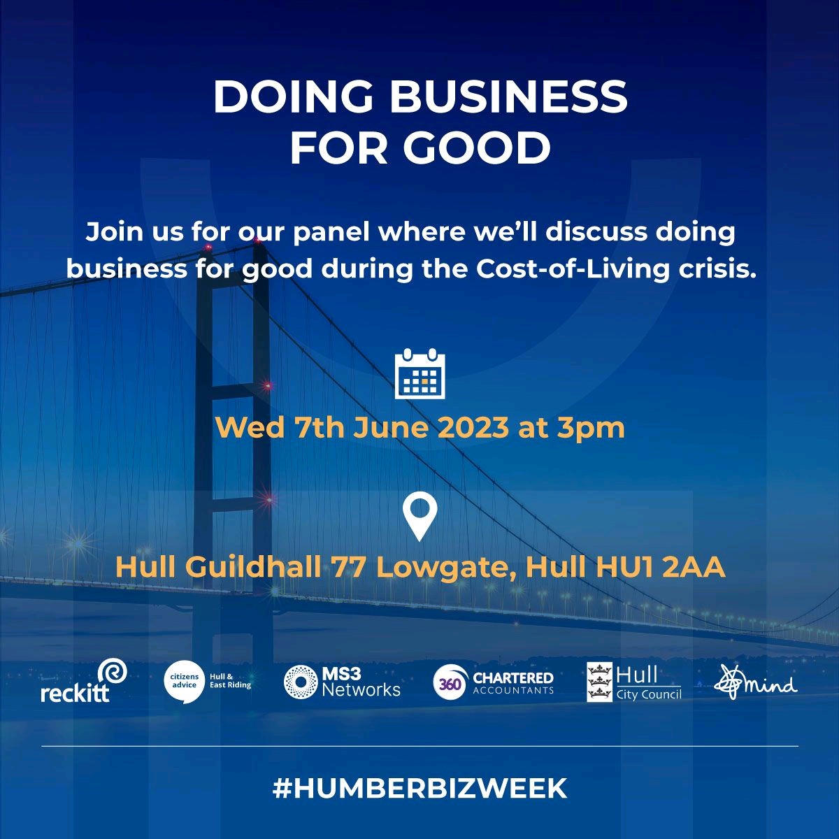 Join us for our Business week event 'Doing Business for Good' to see different ways businesses can support during the cost of living crisis. You can register here: lnkd.in/gyW_pFSF