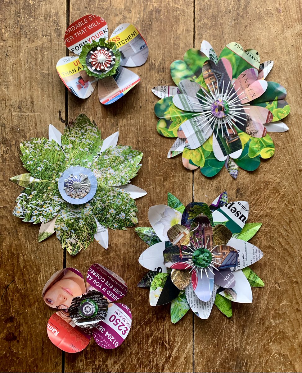 Come to Gallery Oldham this half term to make some beautifully crafted flowers out of old magazines, with our artist Ruth Moilliet.

Wednesday 31 May, 1 - 3pm, free, no booking required. Recommended age 7+