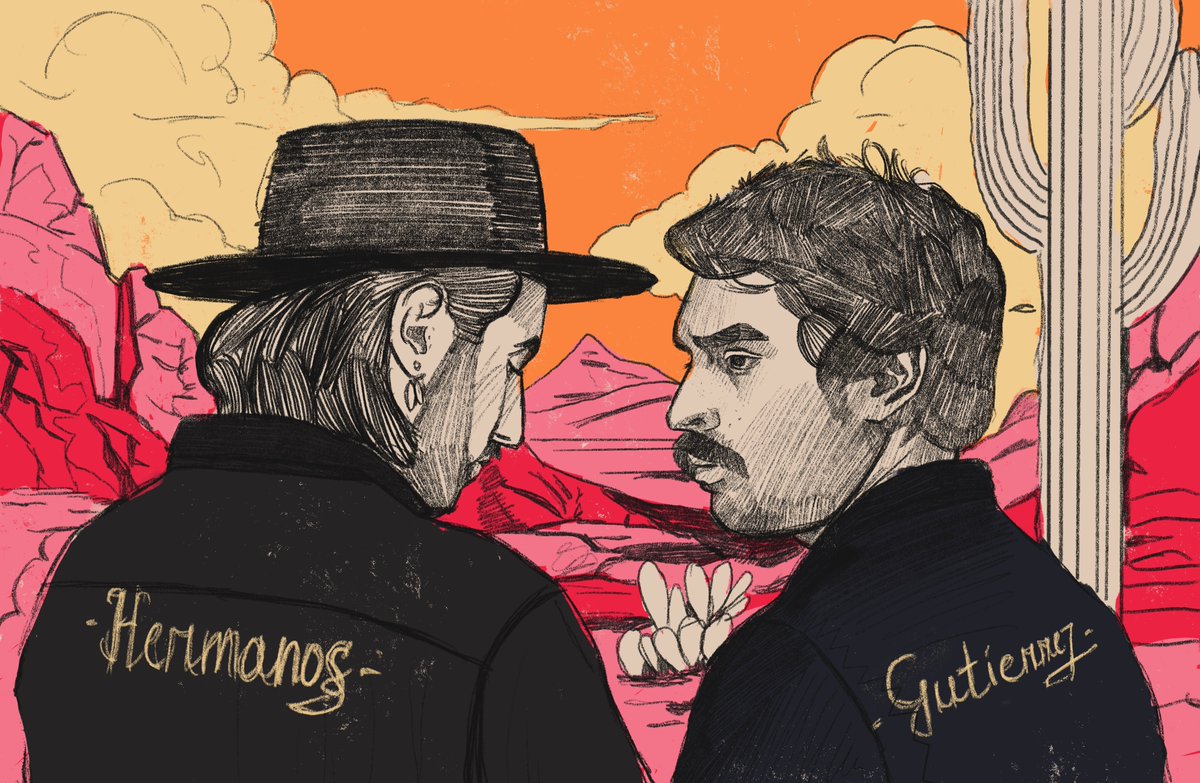 Hermanos Gutiérrez #portrait #band #illustration #illustrator #music #hermanosgutierrez