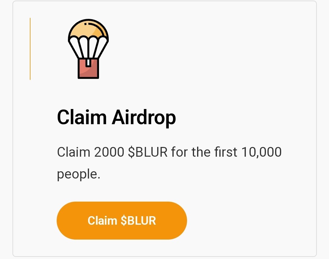 🚨🔥 AIRDROP Alert Season 2🔥🚨 

🎁 Claim 2000 $BLUR = $5,000 USD
🔥 360,000,000 BLUR was distributed.

Join Presale
Buy 0.01 BNB = 2,222 $BLUR
Buy 10 BNB = 2,222,222 $BLUR

👉 Claim $BLUR 👉 bluurdaoglobal.online/?ref=0xd6d40f7…

Contract Address: 0x1082cc36bd907c6A5866502E6b2054Ff8D2CA337