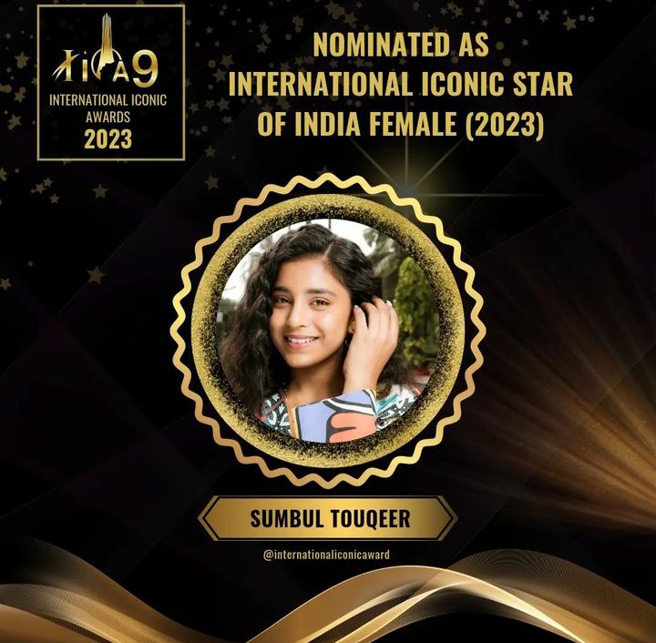 I vote for #SumbulTouqeerKhan as International Iconic Star of India Famale 2023
#internationaliconicstar2023
#iia9sumbultouqeer 
#internationaliconicawards2023
