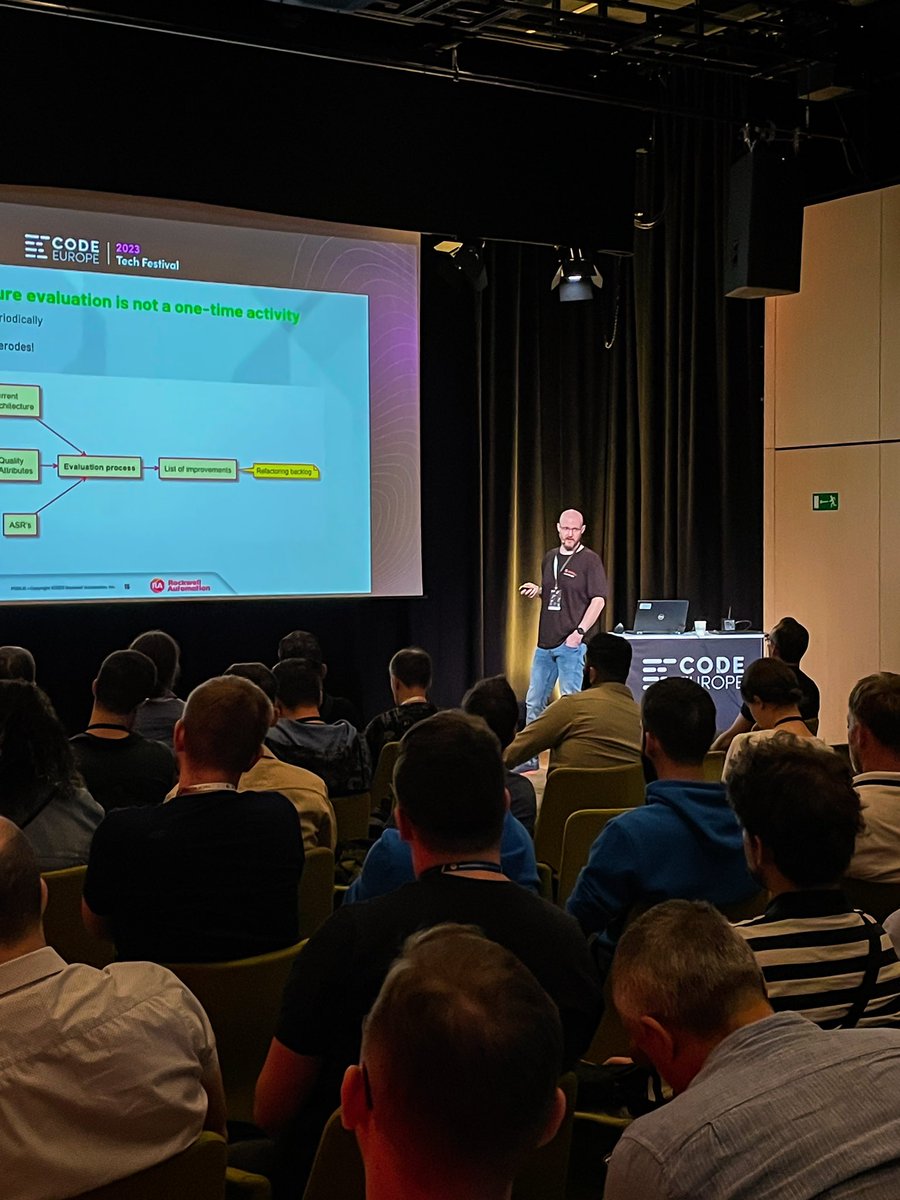 code_europe's tweet image. Tomasz Jakóbiec (@ROKAutoEMEA) put emphasis on the importance of 🏛️ architectural thinking in #SoftwareDevelopment. ⌨️

#ApplicationArchitecture #CodeEurope #CodeEurope23