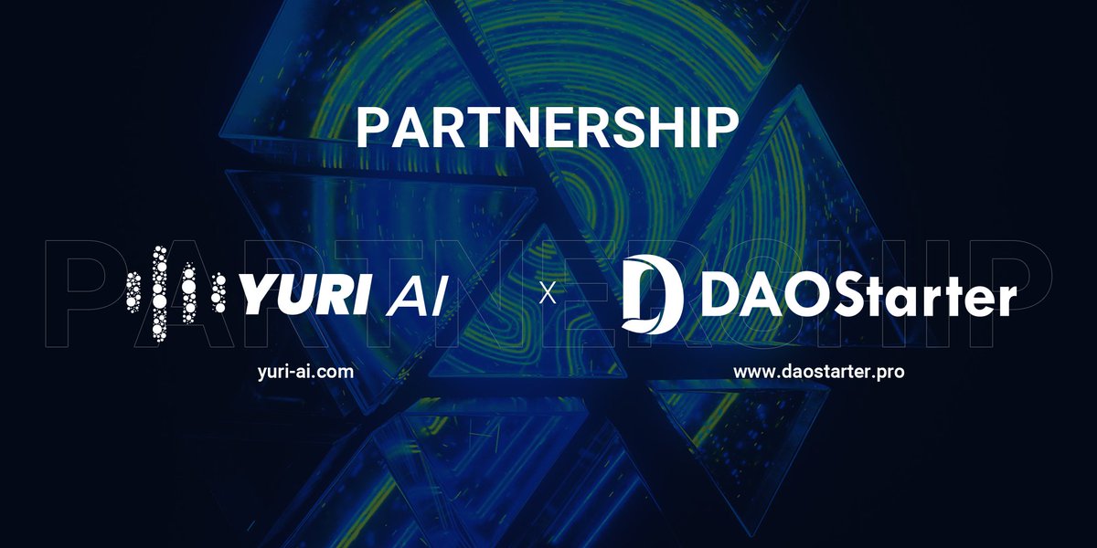 YuriAI_Official's tweet photo. 🎉We are thrilled to announce the partnership with
@DaoStarter .

💪DaoStarter - The incubator for #Web3. The booster for #Crypto projects. The launchpad for #Metaverse.

🤗Looking forward to a wider collaboration!

#partnership #ARB #YuriAI #NFT https://t.co/rJZ2U8b311