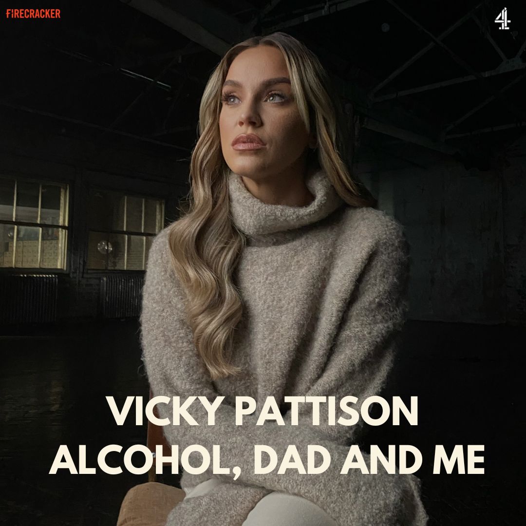 FirecrackerFilm's tweet image. We're thrilled to hear that our documentary, @VickyPattison: Alcohol, Dad &amp;amp; Me has been longlisted at this years @OfficialNTAs! 🥳🎊

Cast your vote now to get us to the shortlist!: nationaltvawards.com/vote