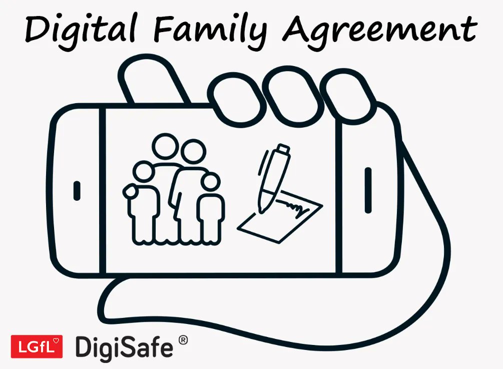 Help parents talk about #OnlineSafety with children in a fun way and agree on shared expectations, by sharining @LGFLs Digital Family Agreement ➡️ parentsafe.lgfl.net/digital-family…