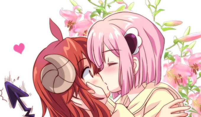 今日キスの日らしいけど、
どういう理由付けなんだろう?
実はキス絵ってこれしか描いて無い(漫画の一コマ) 