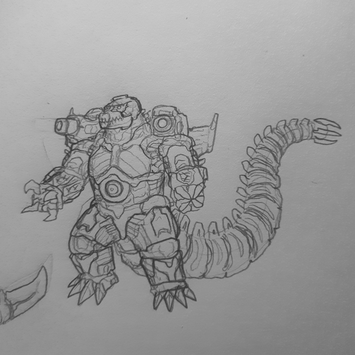 Some Mechagodzilla ideas, I plan on revisiting the 2nd one and changing the proportions