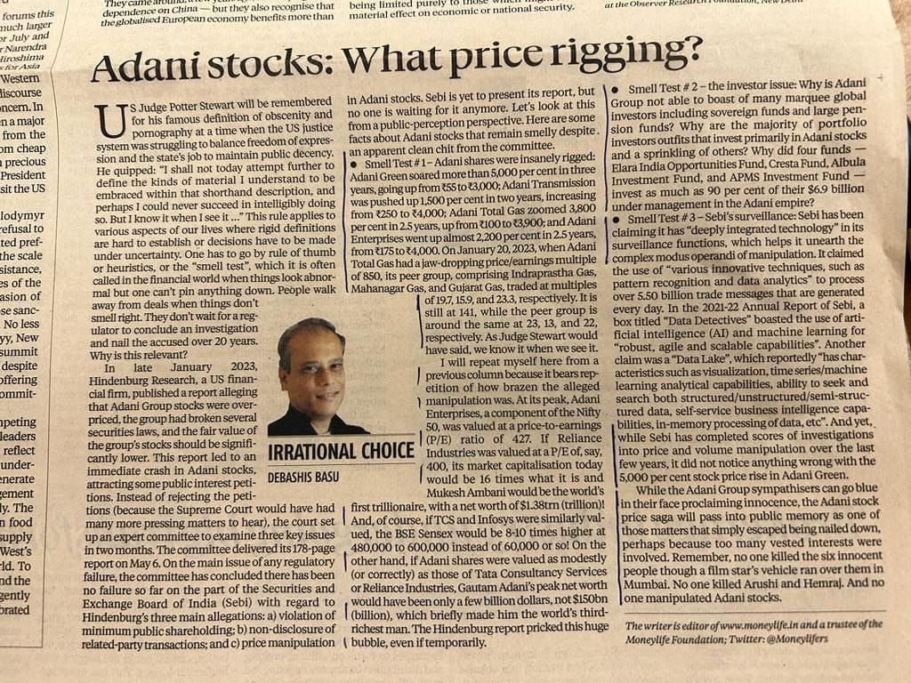 Do Adani stocks pass the ‘smell’ test? Judge for yourself