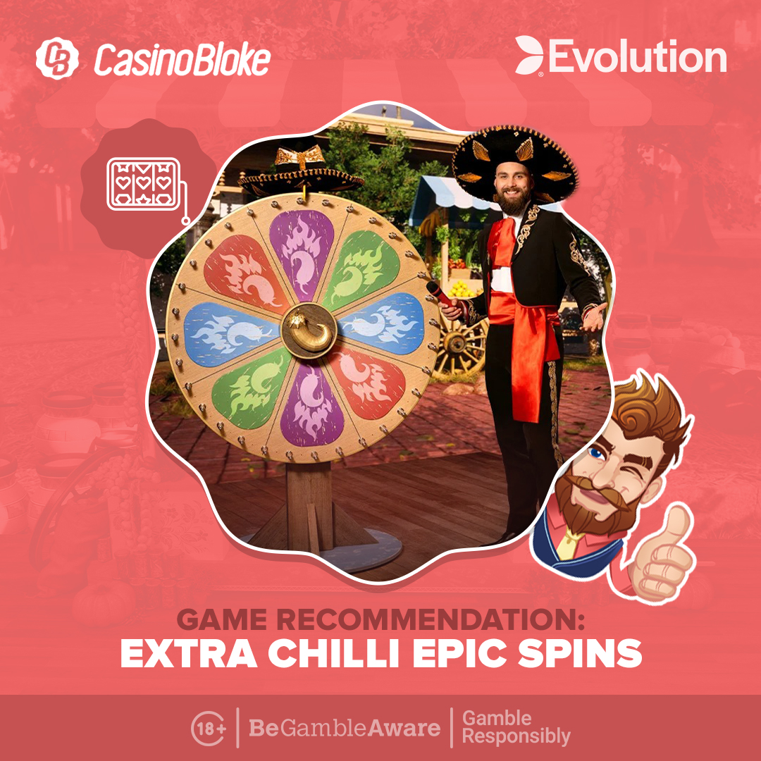 Evolution&#39;s new Extra Chilli Epic Spins combines good old slot machines and live casino games with real dealers!

&#128279;

