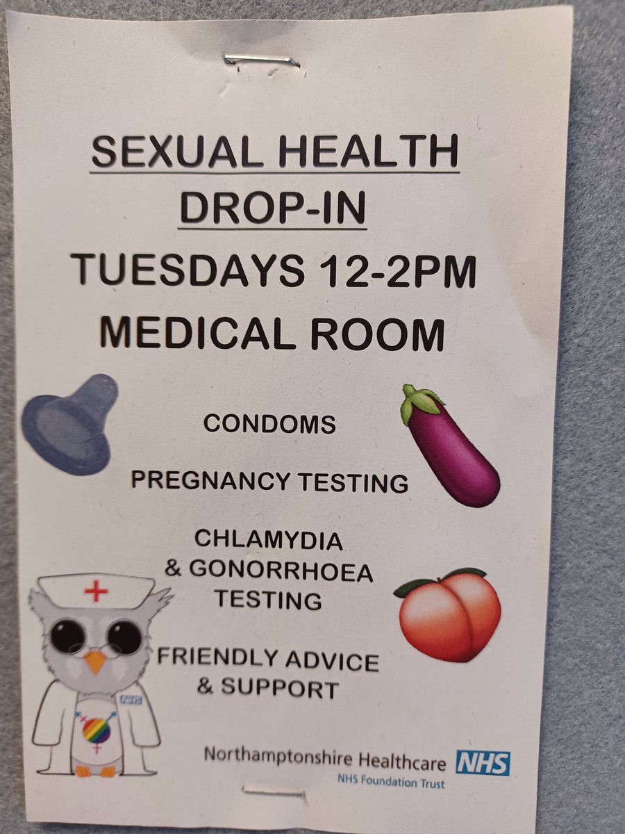 #Sexualhealth dropin now at #Kettering @TreshamCollege #safersex