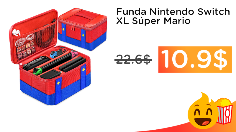 ChollometroInt's tweet photo. #CHOLLO Funda Nintendo Switch XL Súper Mario solo 10.9$ ➡️ https://t.co/dZNXWXIkyb https://t.co/iCYns391ZH
