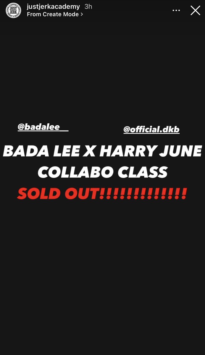 [NEWS] 

Bada Lee and Harry-June’s pop up dance class sold out for today!

<a href="/DKB_BRAVE/">DKB_OFFICIAL</a> 
#DKB #다크비