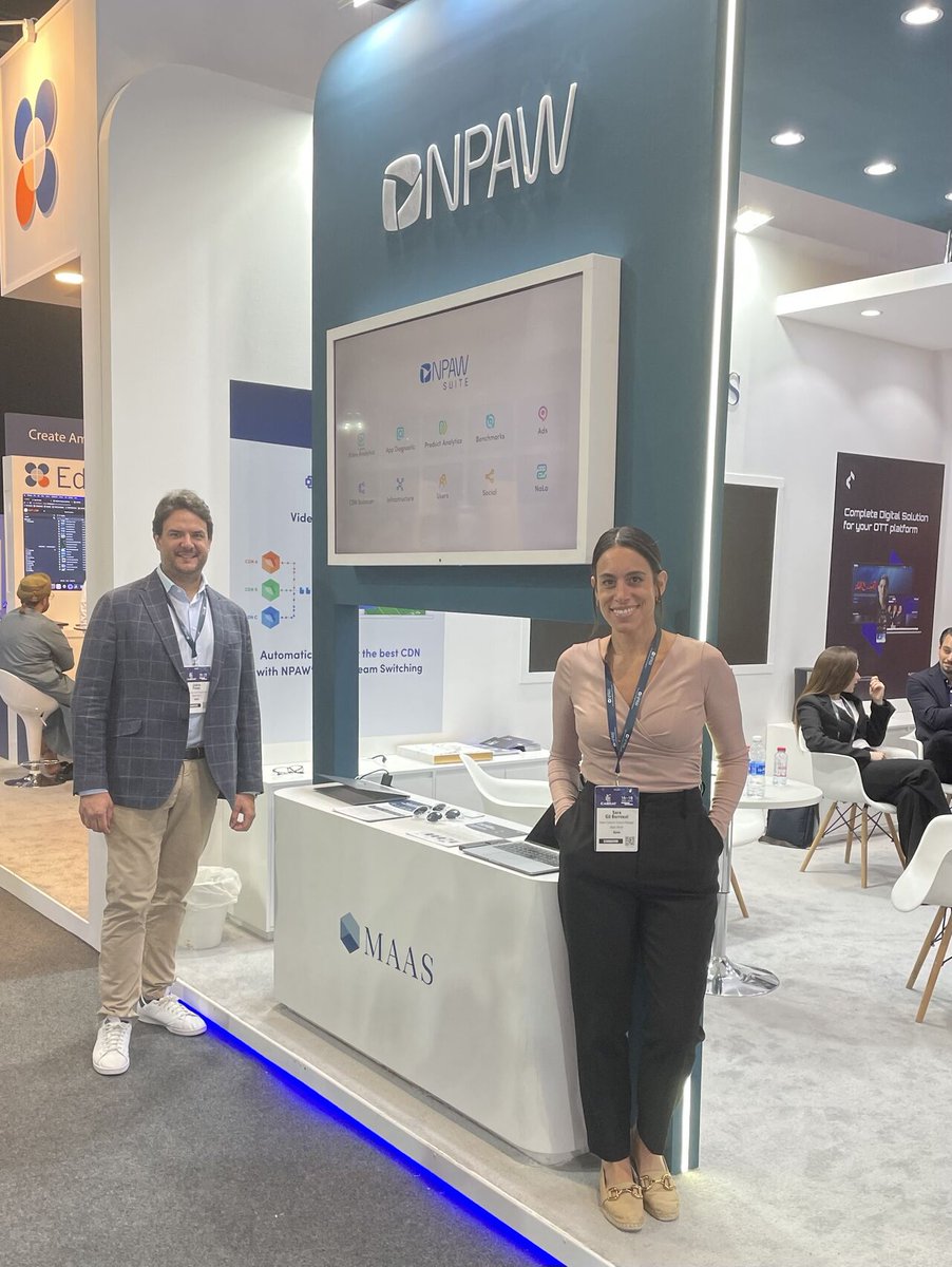 NPAW_VideoBI's tweet image. 🙌 And that&apos;s a wrap! #CABSAT2023 is officially over🎉

😊 Thanks to all of you who stopped by our booth
Insightful discussions about challenges and how real-time #videoanalytics and smart #multicdn can solve them📈

🌍One more year, thank you to our partner and host MAAS World🤝