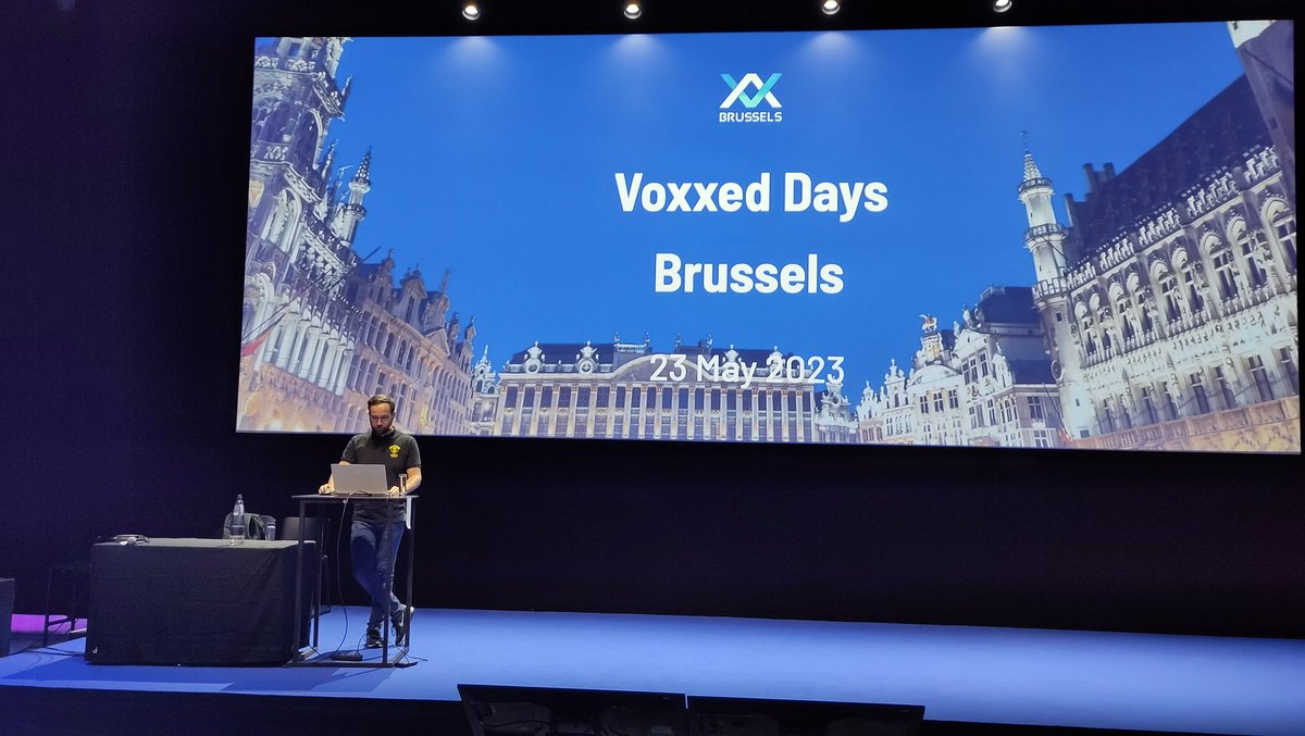 @David_Vlijmincx ready to start at #VoxxedDaysBrussels