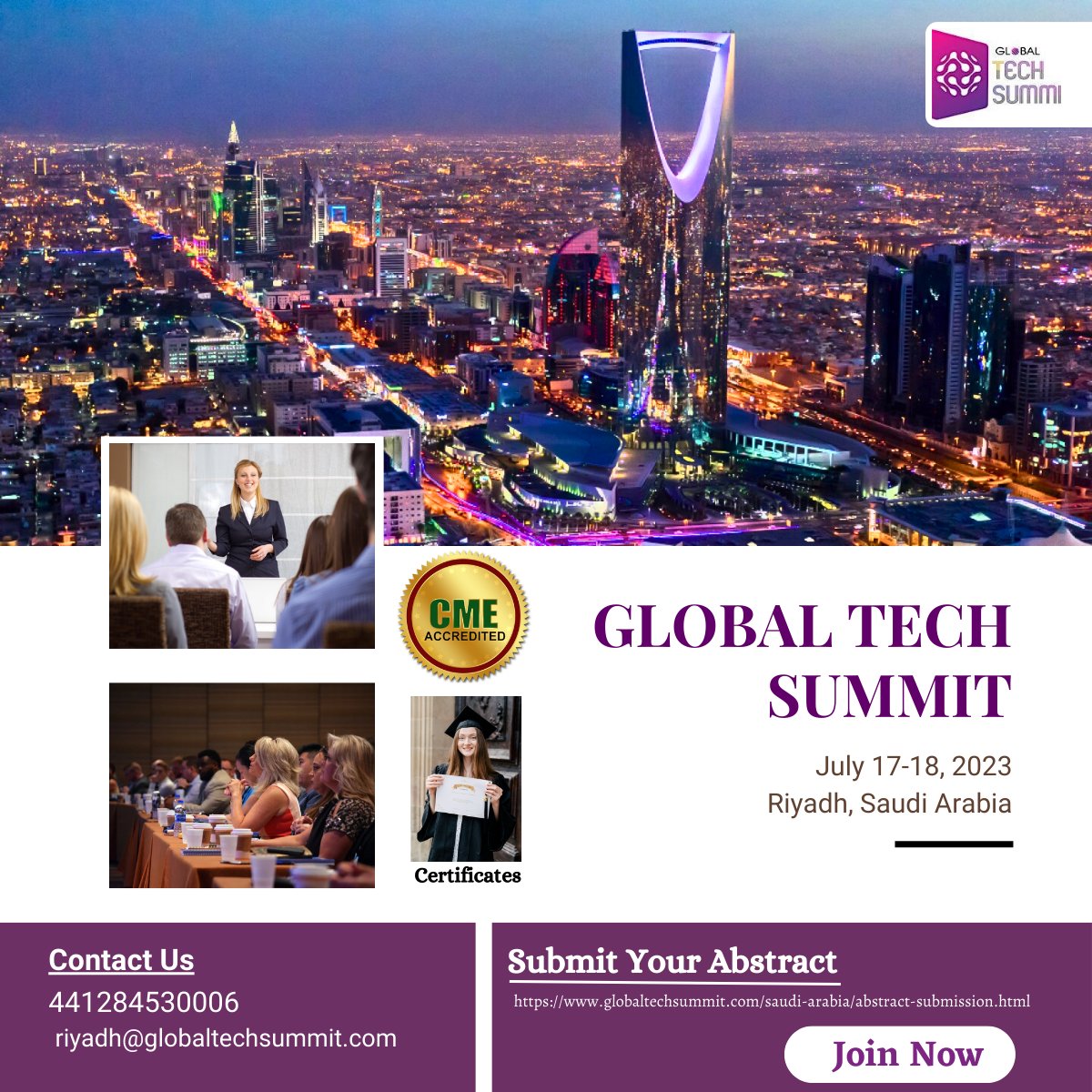 stepinlilco's tweet image. This is your chance to be part of the global conversation on technology. Join us at the Global Tech Summit and engage in discussions on the latest developments in AI, Blockchain.  #GlobalTechSummit #techconversation #globalperspective #medicine #riyadh
globaltechsummit.com/.../abstract-s…...