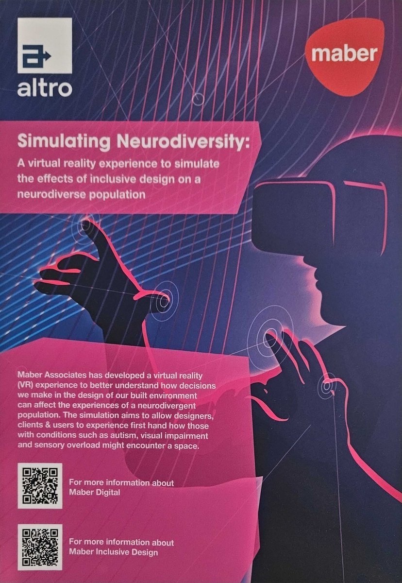 Simulating #neurodiversity. Our #digital &amp; #inclusive #design teams are <a href="/CDWfestival/">Clerkenwell Design Week</a> come &amp; experience first hand how those with conditions such as autism, visual impairment &amp; sensory overload might encounter a space. #clerkenwelldesignweek