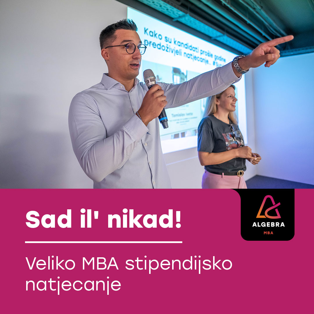🔥Najveće #MBA događanje u regiji.
🤩Više od 230 tisuća eura vrijedne stipendije.
🏆Svi natjecatelji dobivaju stipendijsku ponudu.

🏁bit.ly/3BSXhk9