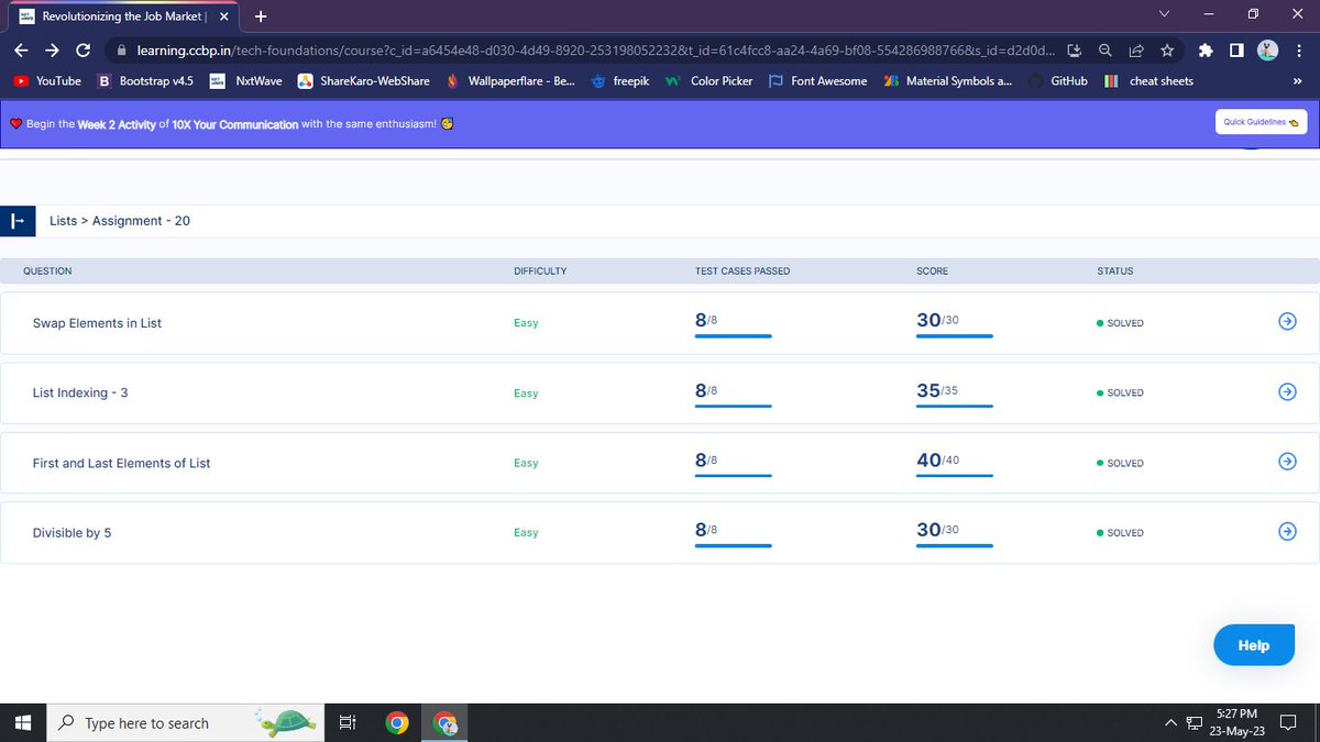 Kashish120303's tweet image. To all of you, my greetings! ☺

As part of #week24, I will finish Assignment - 20
@nxtwave_tech   @rahulattuluri Sir @sashankreddy07 Sir
#codingassignments #coding #codingchallenge