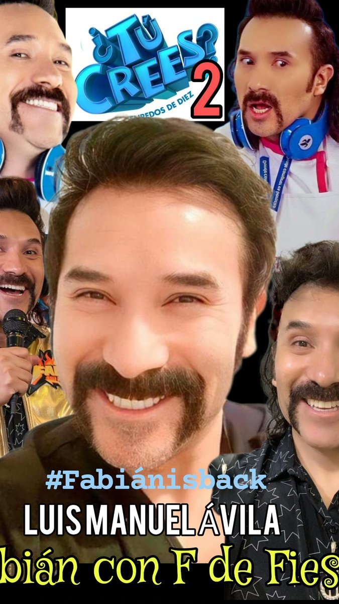santoslinamaria's tweet photo. Próximamente el regreso de Fabián con F de Fiesta em Tú Crees #Fabianisback @AvilaLuisManuel 👏👏🇧🇷🇲🇽 #elprincipedelpueblofans #TuCrees2 #fabianconfdefiesta #LuisManuelAvila #brasilmexico https://t.co/C8xHlNZTkG