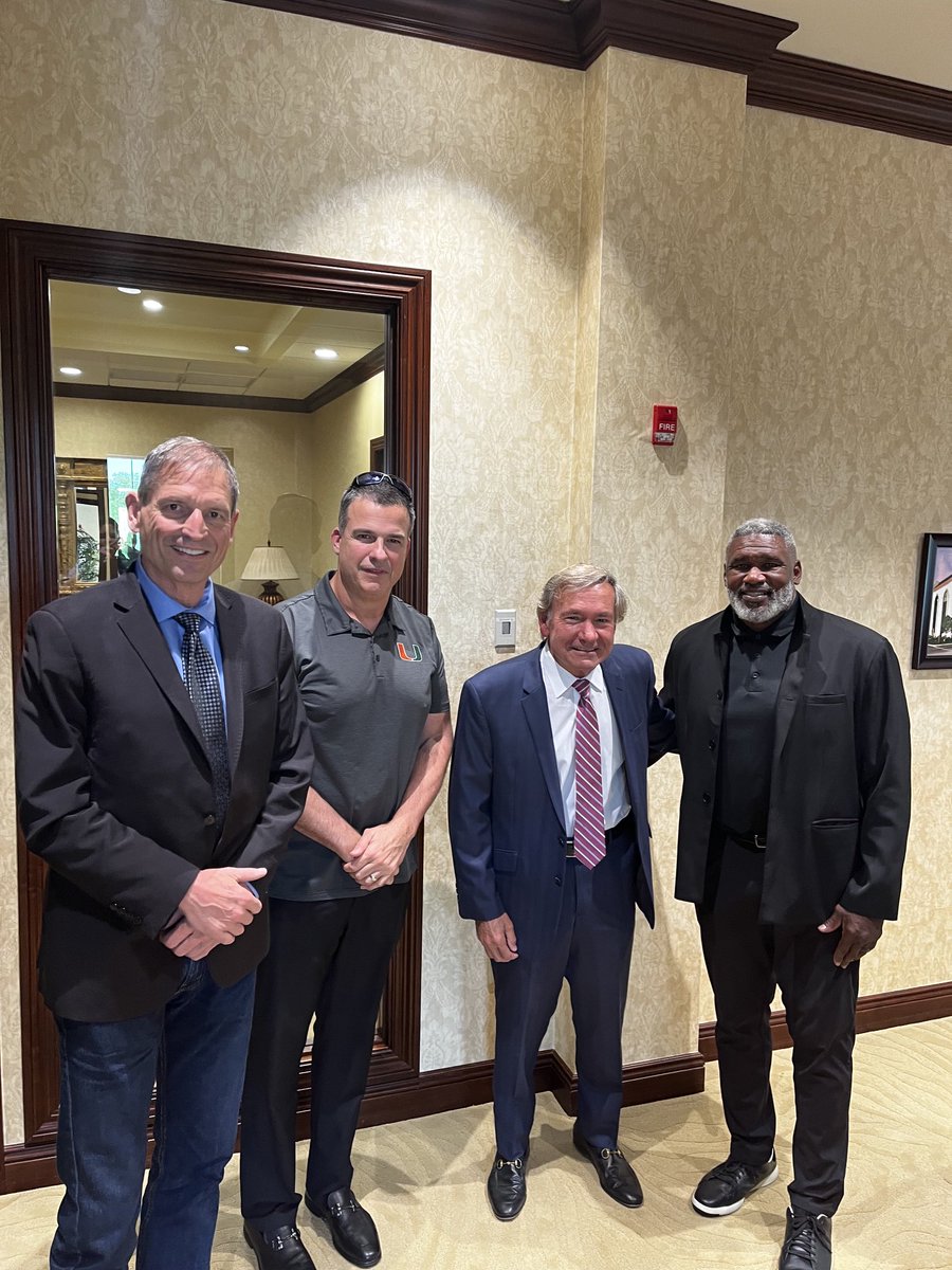 Bernie Kosar on Twitter "Fantastic Day when Canes Coach Mario ⁦coach