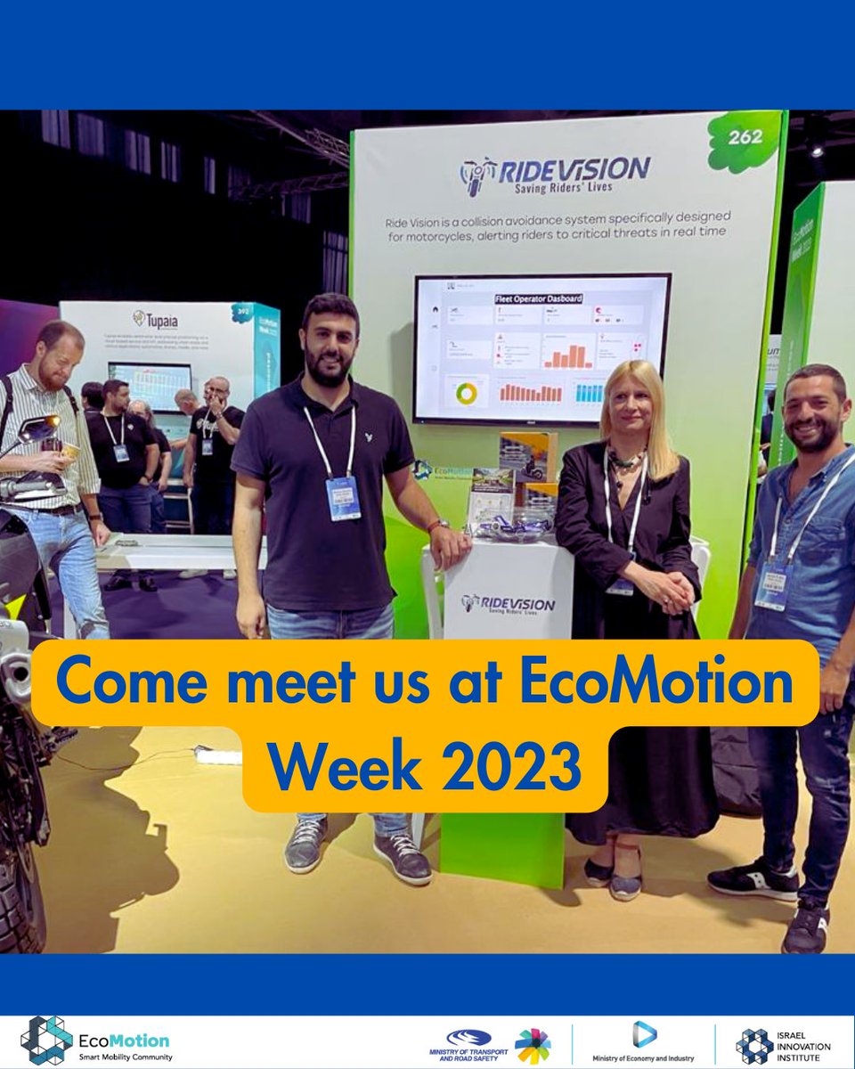 ride_vision's tweet photo. Meet us at Booth 262 in EcoMotion Week 2023 to witness how Ride Vision revolutionizes rider safety.
Discover our innovative combination of advanced technology and rider training for safer roads.
#EcoMobility #RideVision #RiderSafety #Innovation #SmartMobility @EcoMotionIL https://t.co/eqyDN1i5aG