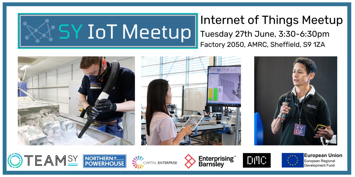 RT SHFDigital "RT <a href="/Barnsley_DMC/">Barnsley DMC</a>: The next SY IoT Meetup is taking place at <a href="/TheAMRC/">Advanced Manufacturing Research Centre</a> on Tues 27th June! Come along to hear from great local businesses, share your IoT activities and have the chance to meet with engineers at Factory 2050 about how the … "