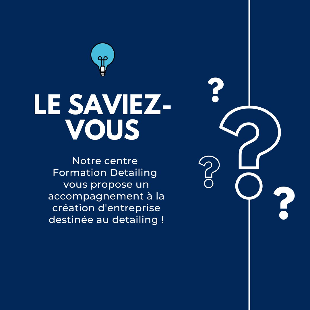 FD_Detailing's tweet photo. Centre de formation professionnel, Locaux de 600 m², Formations multimarques. ⁠ ⁠ 
Seul centre de formation non revendeur de produit ou de matériel.⁠ ⁠ ⁠ ⁠ 

https://t.co/Pe2MP6Y8Iw⁠ ⁠ ⁠

#formationdetailing #detailingformation #detailingfrance #detailingworld https://t.co/asgaFd1rmj