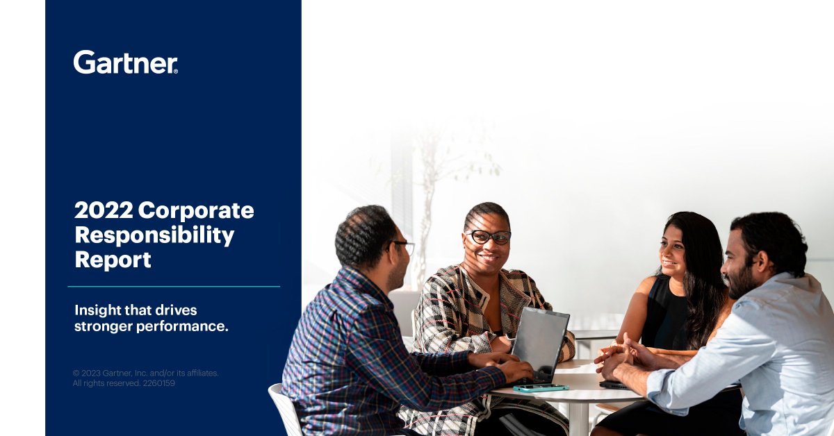 We are excited to share that we published our annual Corporate Responsibility Report to provide insight into our ongoing efforts to contribute to a more sustainable world.

Read and download the full report here: gtnr.it/3MSGwfA #CSR #LifeAtGartner #ESG #GartnerGives