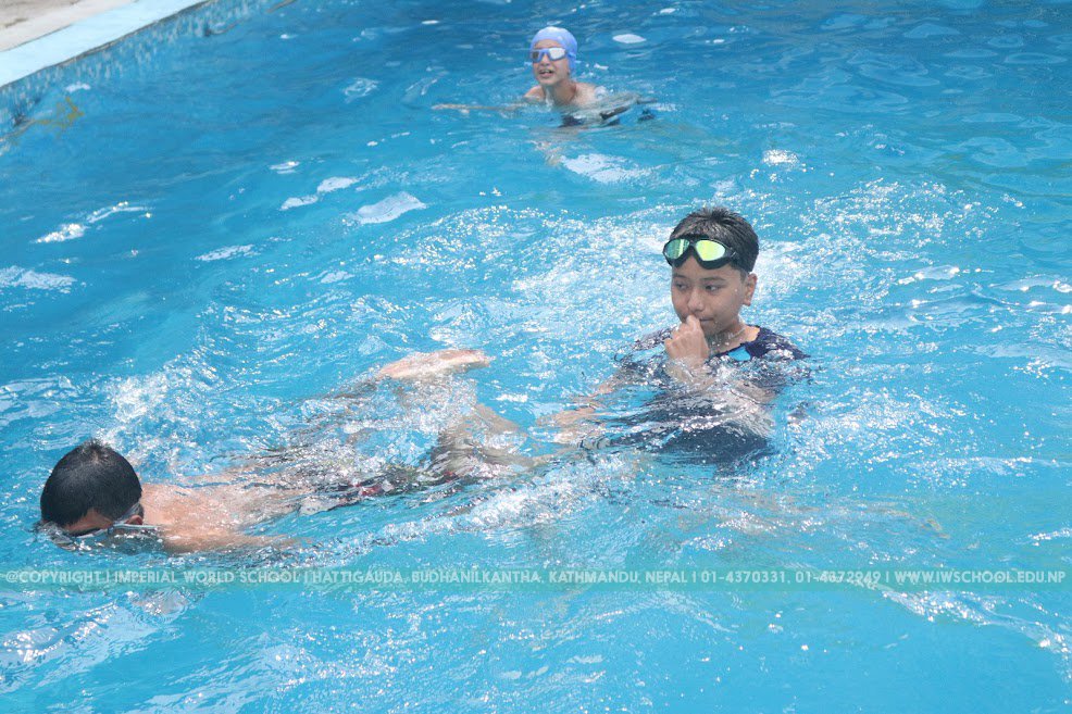 Indulging in summer with the ultimate summer splash. Our students splashed into the pool and beating the heat away. Here are students enjoying and enhancing their swimming skills.

#Swimming #Summer #BeatTheHeat #Students #Kids #ActivitiesatIWS #ImperialWorldSchool #LifeatIWS