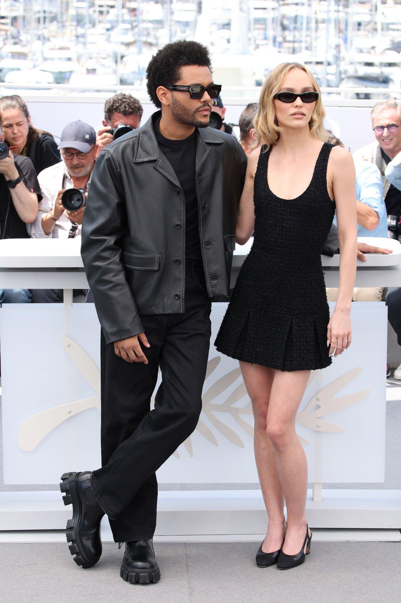 21metgala on X: Abel Tesfaye and Lily-Rose Depp attend The Idol photocall  at the 76th annual Cannes film festival.  / X