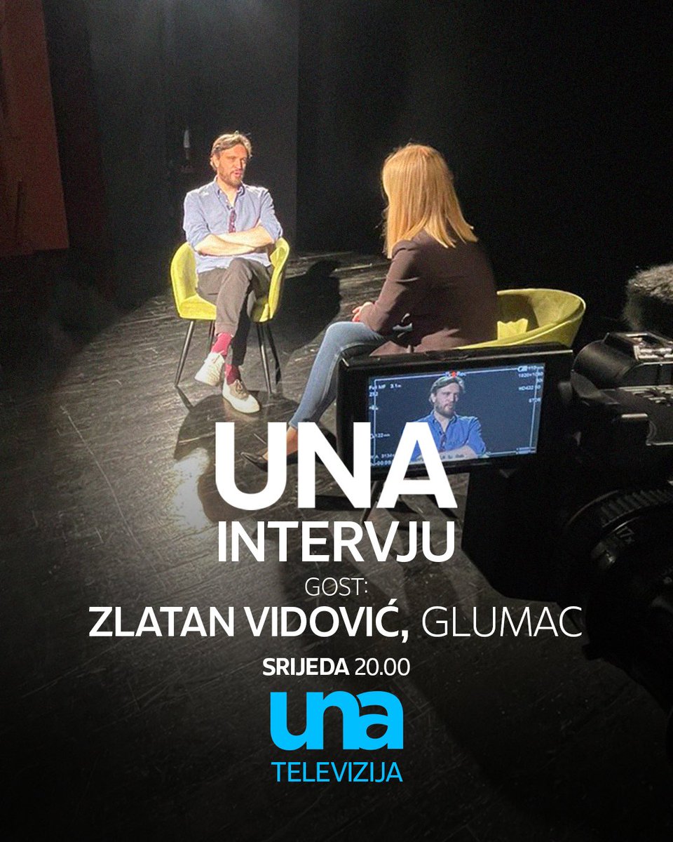 unatvbih's tweet photo. Sutra na #UnaTV #UNA intervju sa #ZlatanVidovic.
Glumac je našoj @andjelkam707 ispričao kako je dobio ime ☑️ https://t.co/6DWUPftLJ8