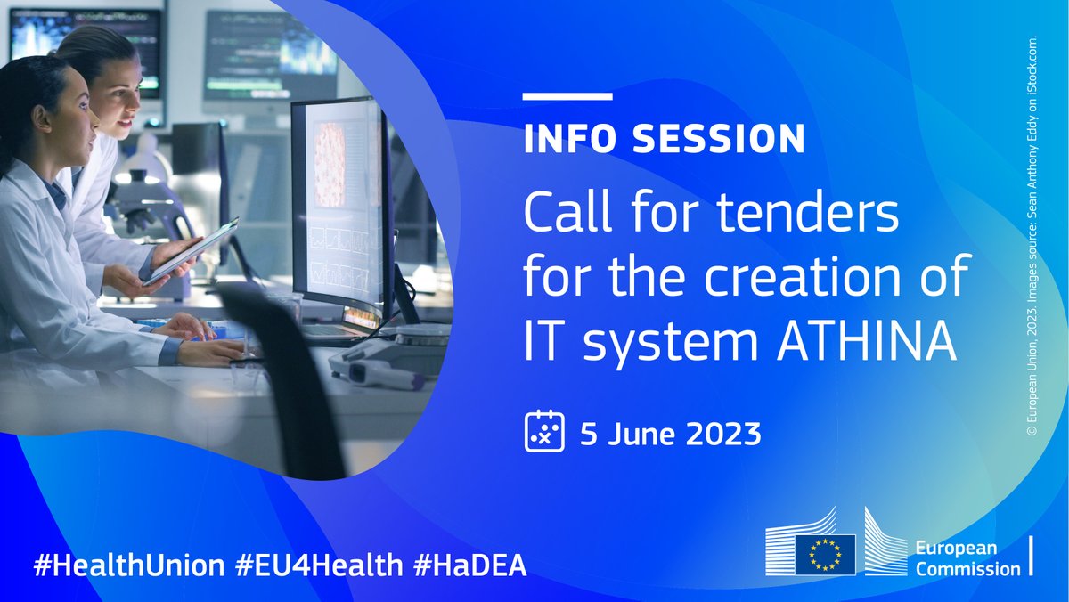 EUPHA-IDC section (@euphaidc) on Twitter photo Eurosurveillanc: RT <a href="/EU_HaDEA/">HaDEA</a>: Are you working in the field of #IT ? Would you like to help the EU respond to serious cross-border #health emergencies?
Apply for the #EU4Health call for tenders to create the IT system ATHINA
Save the date for the info … Eurosurveillanc: RT <a href="/EU_HaDEA/">HaDEA</a>: Are you working in the field of #IT ? Would you like to help the EU respond to serious cross-border #health emergencies?
Apply for the #EU4Health call for tenders to create the IT system ATHINA
Save the date for the info …